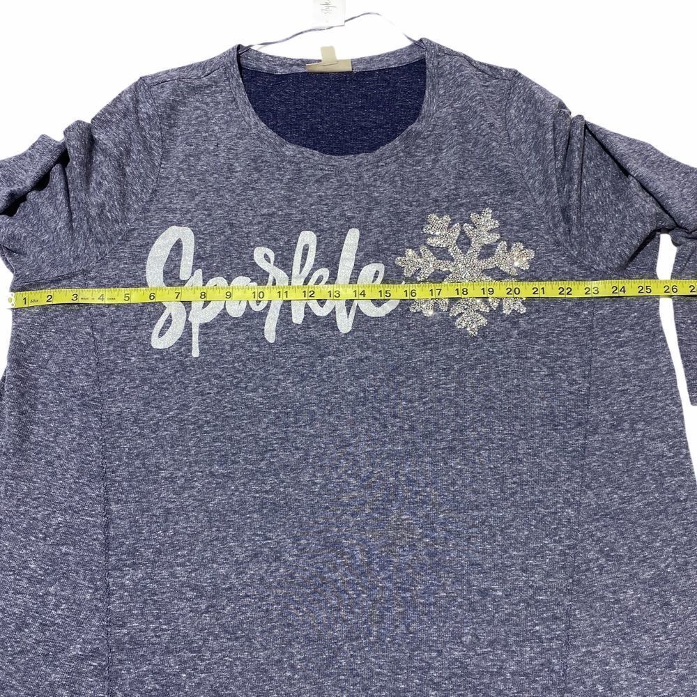 Style & Co Sparkle Snowflake Sweatshirt 3x Nwt - Picture 8 of 12